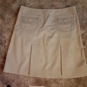 ANN TAYLOR LOFT Khaki mini skirt size 10